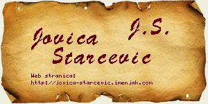 Jovica Starčević vizit kartica
